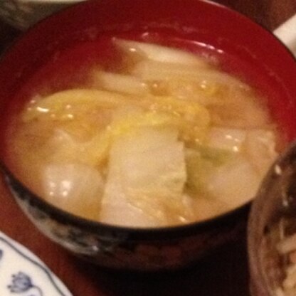 白菜のお味噌は初めてでした(*^_^*)これを飲むと、冬に体がポカポカしますね。
また作ります^_^